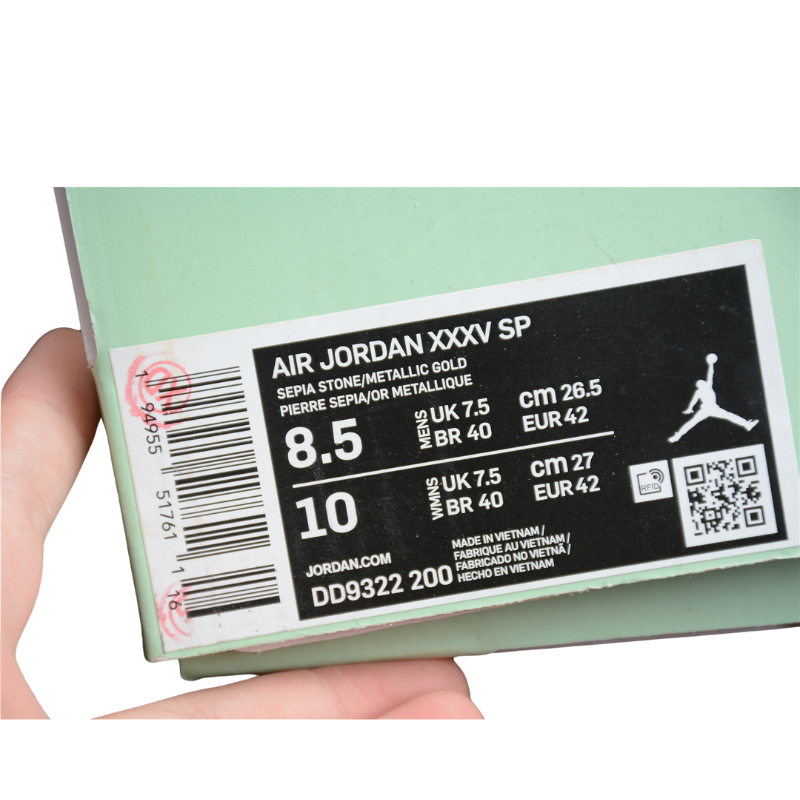 Clot x Air Jordan 35 "Sepia stone"