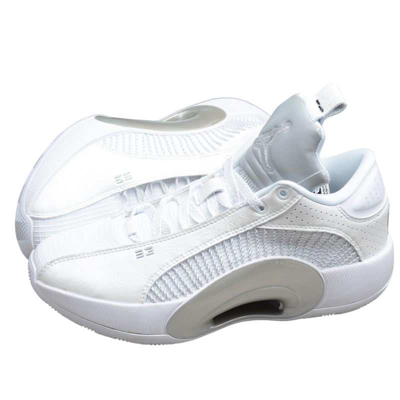 Air Jordan 35 Low "Releases In No-Frills White Metallic Silver"