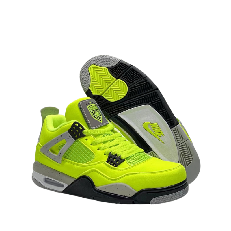 Tagz x Air jordan 4  "Plush Fluorescent Yellow"