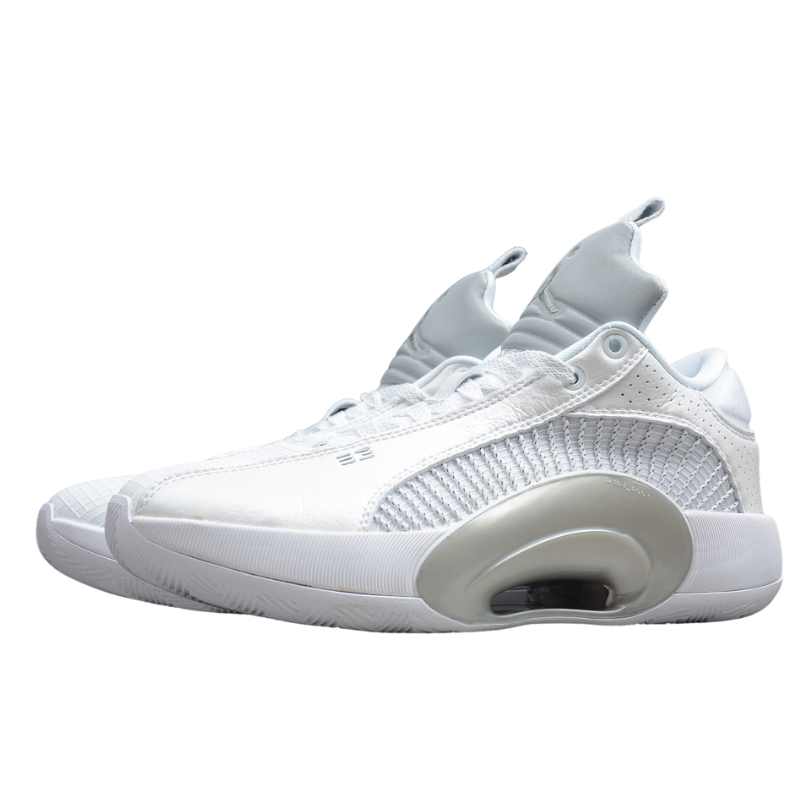 Air Jordan 35 Low "Releases In No-Frills White Metallic Silver"