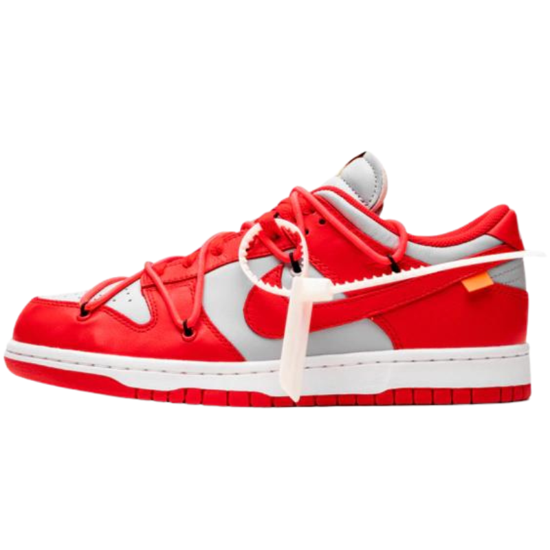 Off White X Nike Dunk low "University Red"