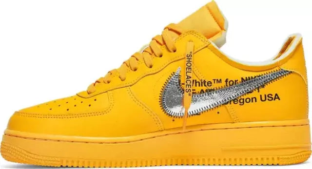 Off White X Nike Air Force 1 Low  "MCA Gold  University"
