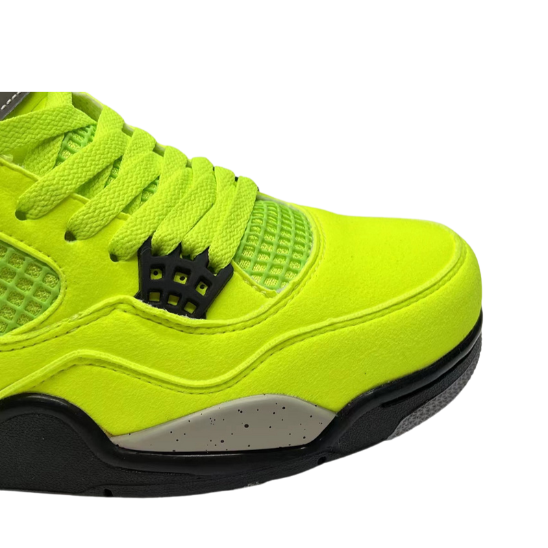 Tagz x Air jordan 4  "Plush Fluorescent Yellow"
