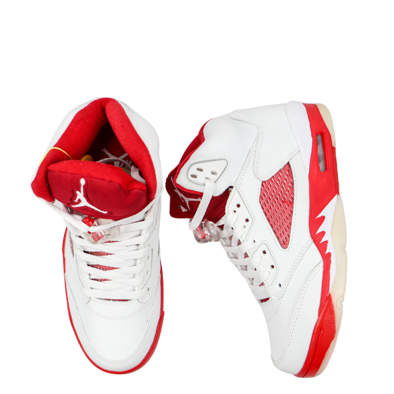Air Jordan 5 " White/Gym Red"