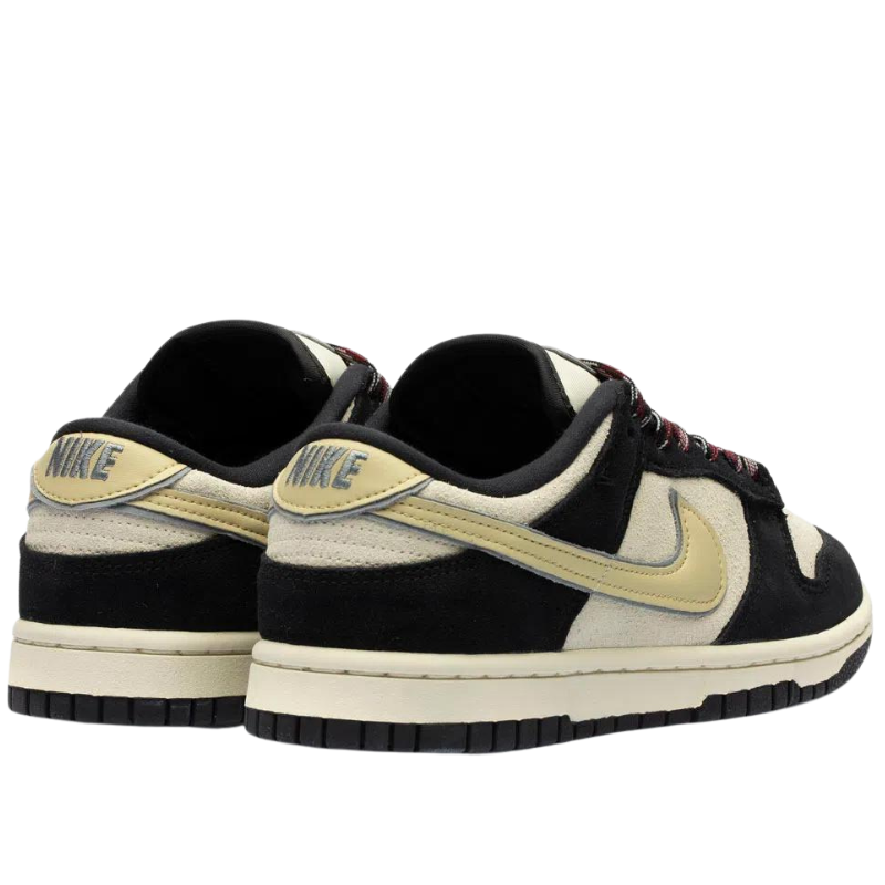 Nike Dunk low "Black Suede team Gold"