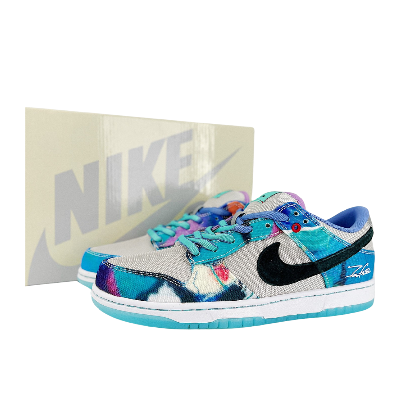 Futura Laboratories x Nike Dunk Low SB "Bleached Aqua"