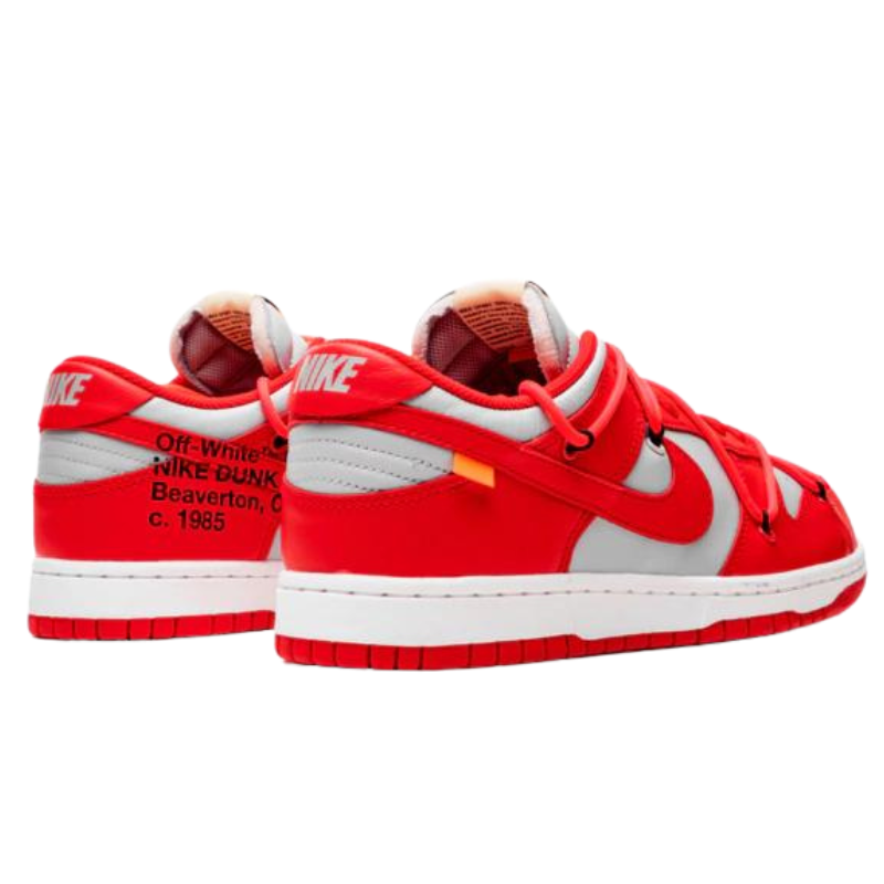 Off White X Nike Dunk low "University Red"