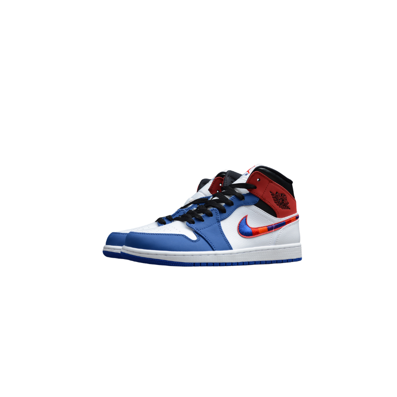 Air Jordan 1 Mid "Multi Color Swoosh"