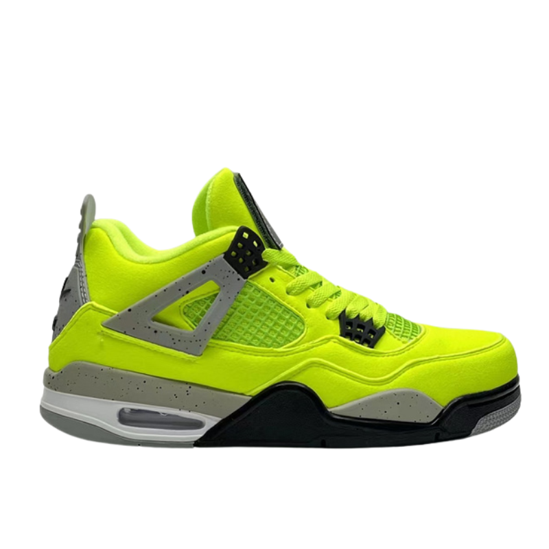 Tagz x Air jordan 4  "Plush Fluorescent Yellow"