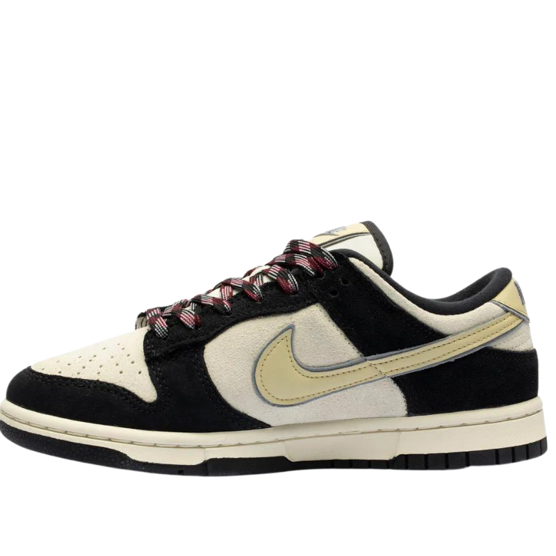 Nike Dunk low "Black Suede team Gold"