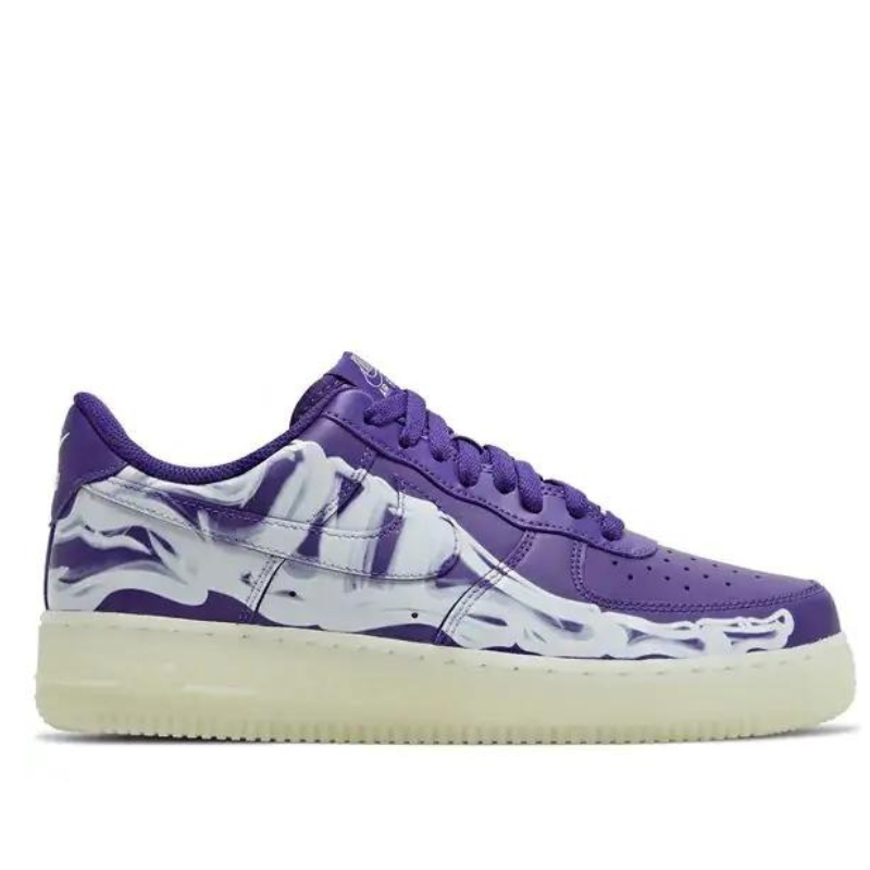 Nike Air Force 1 Low "Skeleton Halloween Purple"