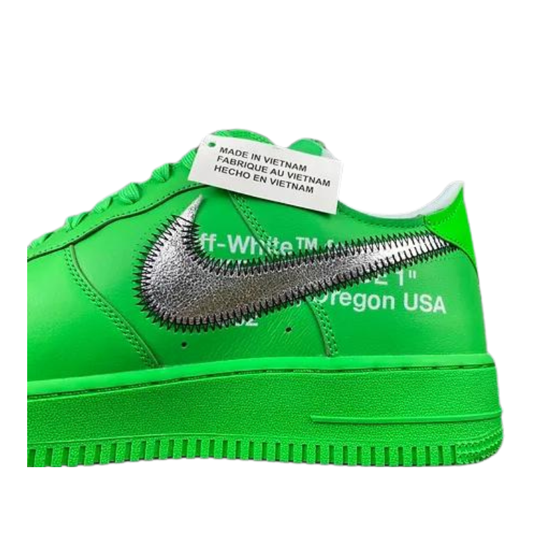 Off White X Nike Air Force 1 Low  MCA "Light Green Spark University"