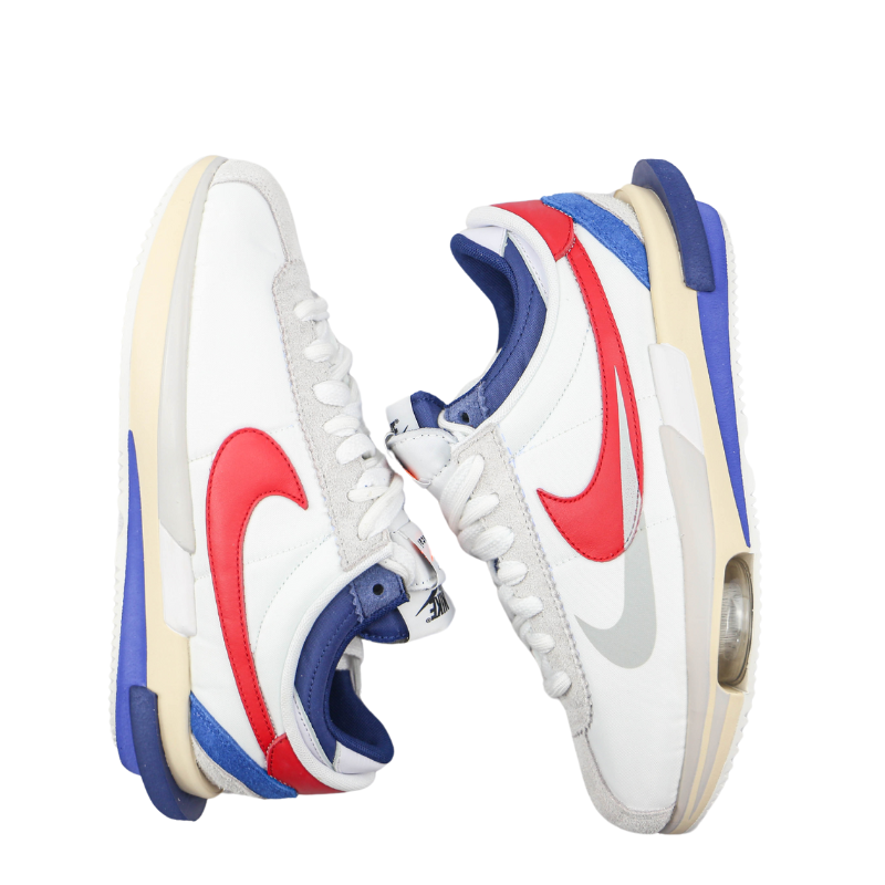 Sacai x Nike Zoom Cortez "White and University Red"