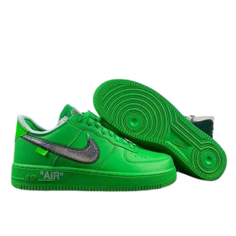 Off White X Nike Air Force 1 Low  MCA "Light Green Spark University"