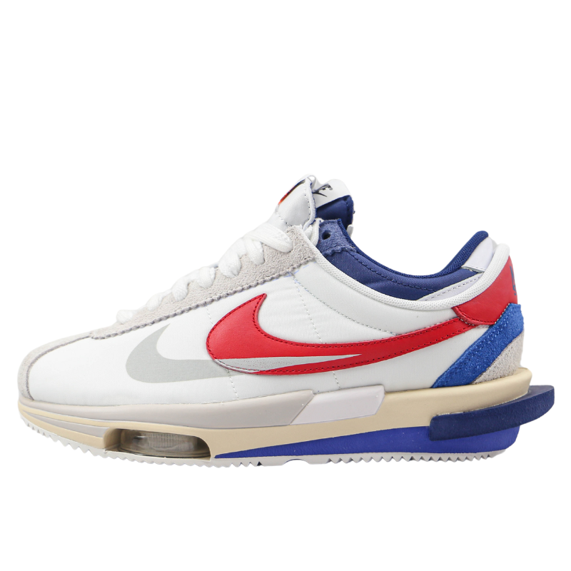 Sacai x Nike Zoom Cortez "White and University Red"