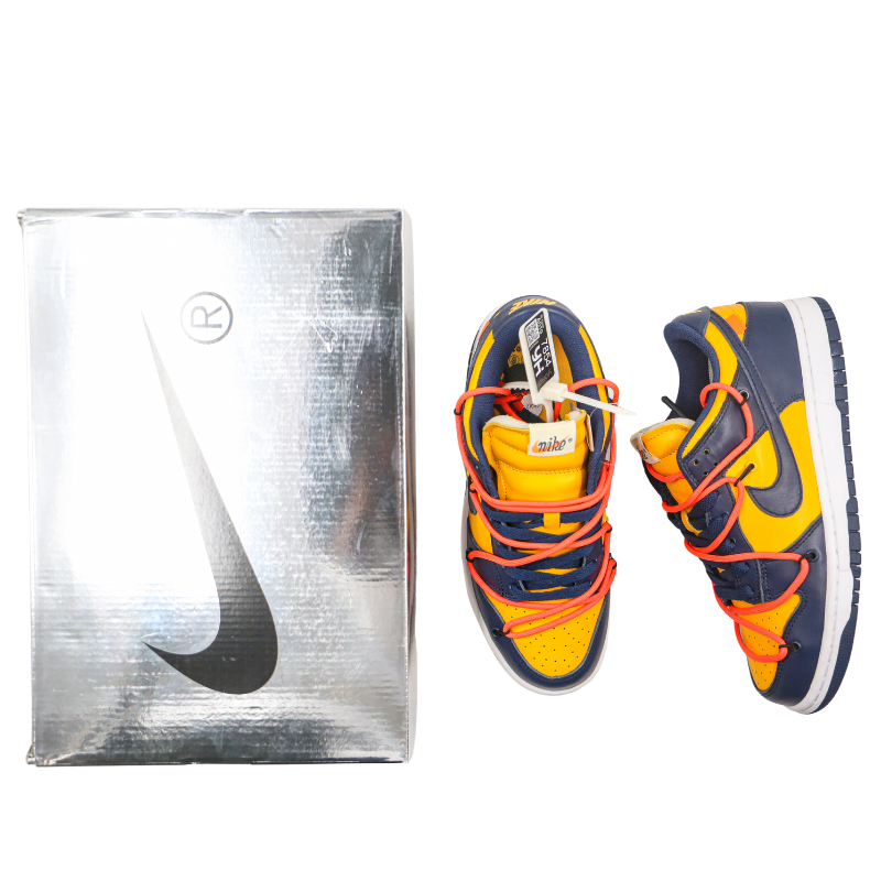 Off-White x Nike Dunk Low "University Gold"
