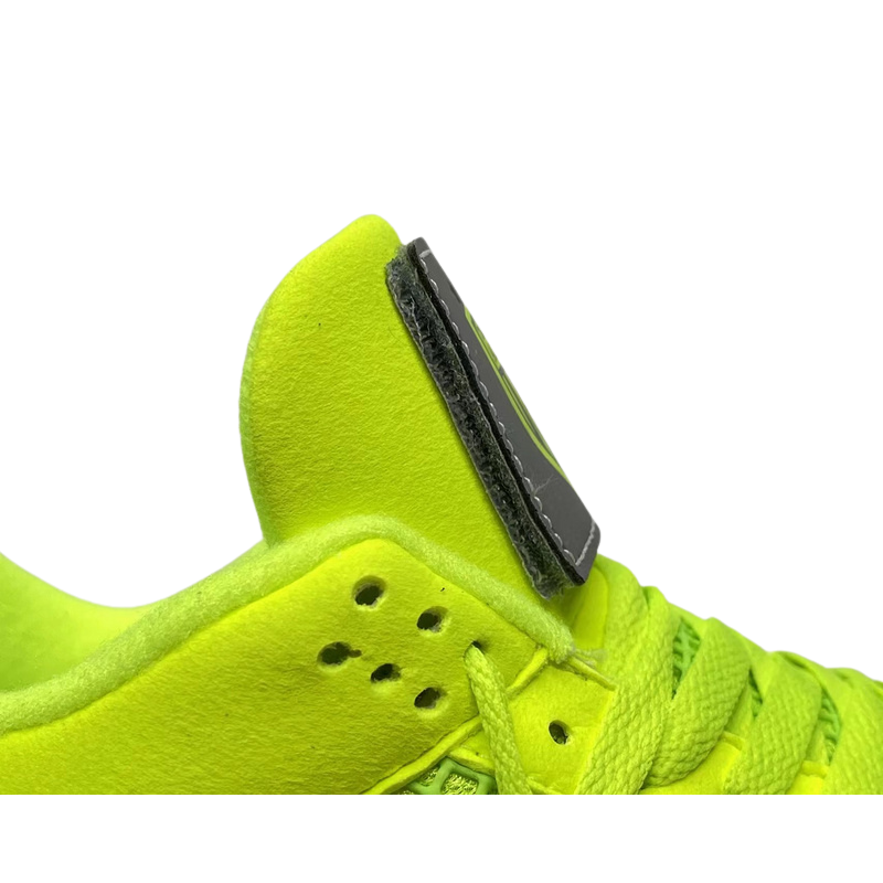 Tagz x Air jordan 4  "Plush Fluorescent Yellow"