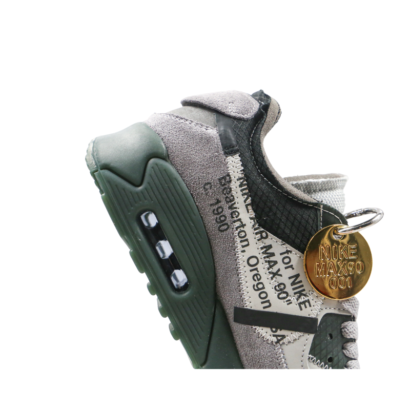 Off-White x Air Max 90 "Grey Green"