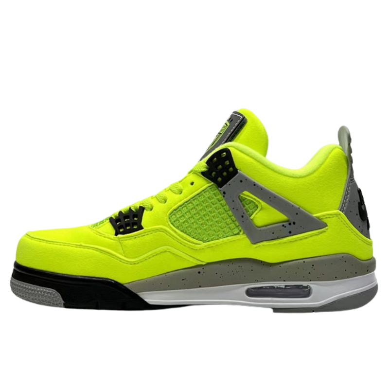 Tagz x Air jordan 4  "Plush Fluorescent Yellow"