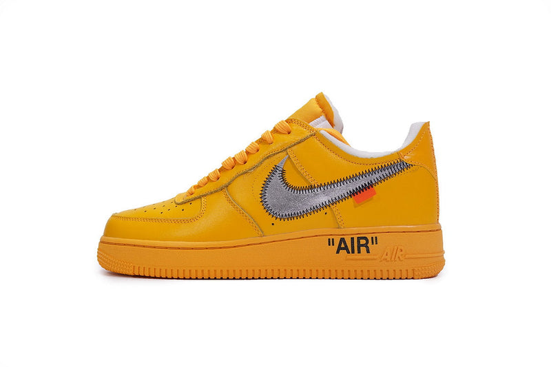 Off White X Nike Air Force 1 Low  "MCA Gold  University"