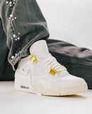 Air Jordan Retro  4 "Metallic Gold"